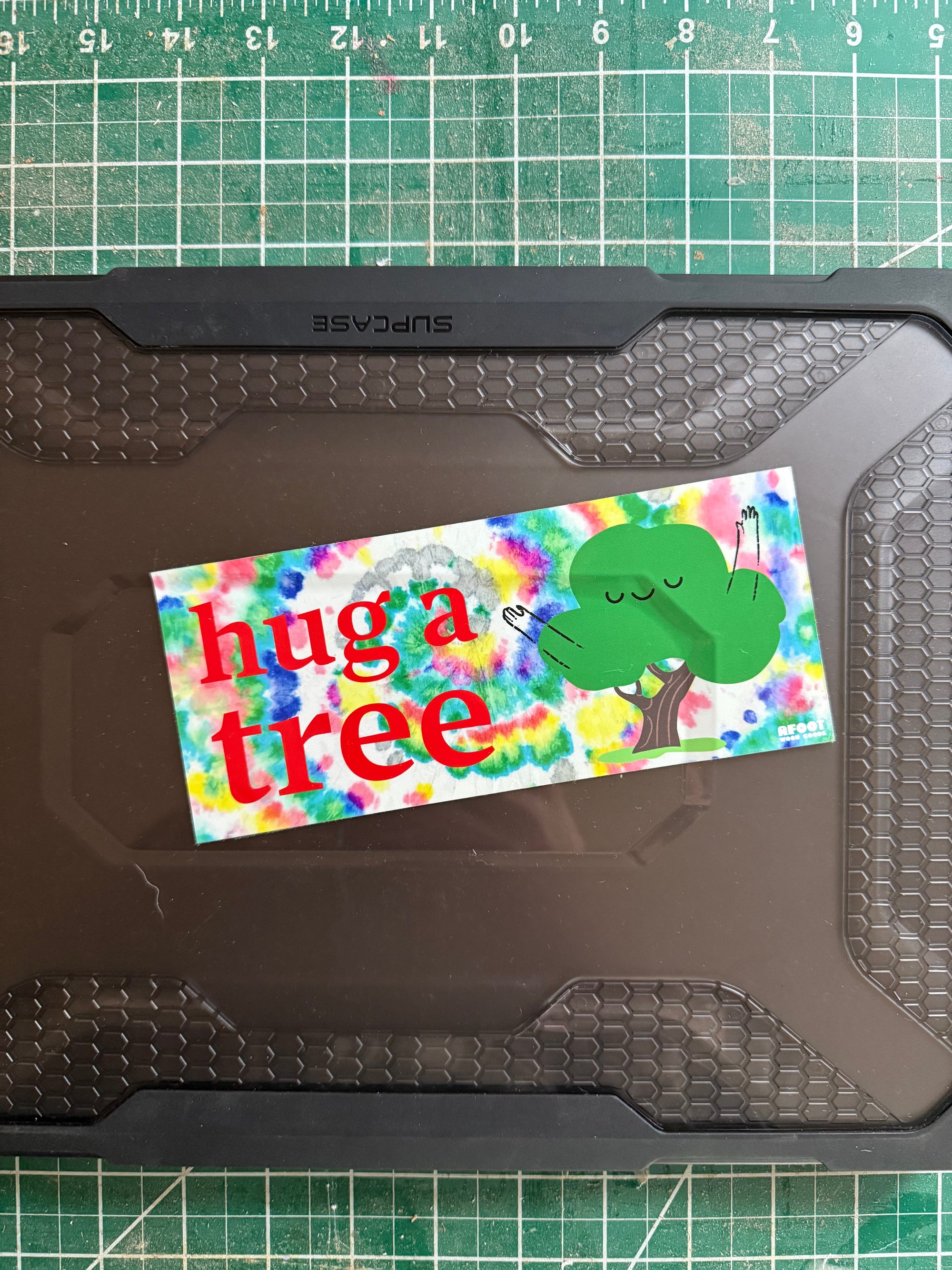 Hug A Tree - Bumper Sticker