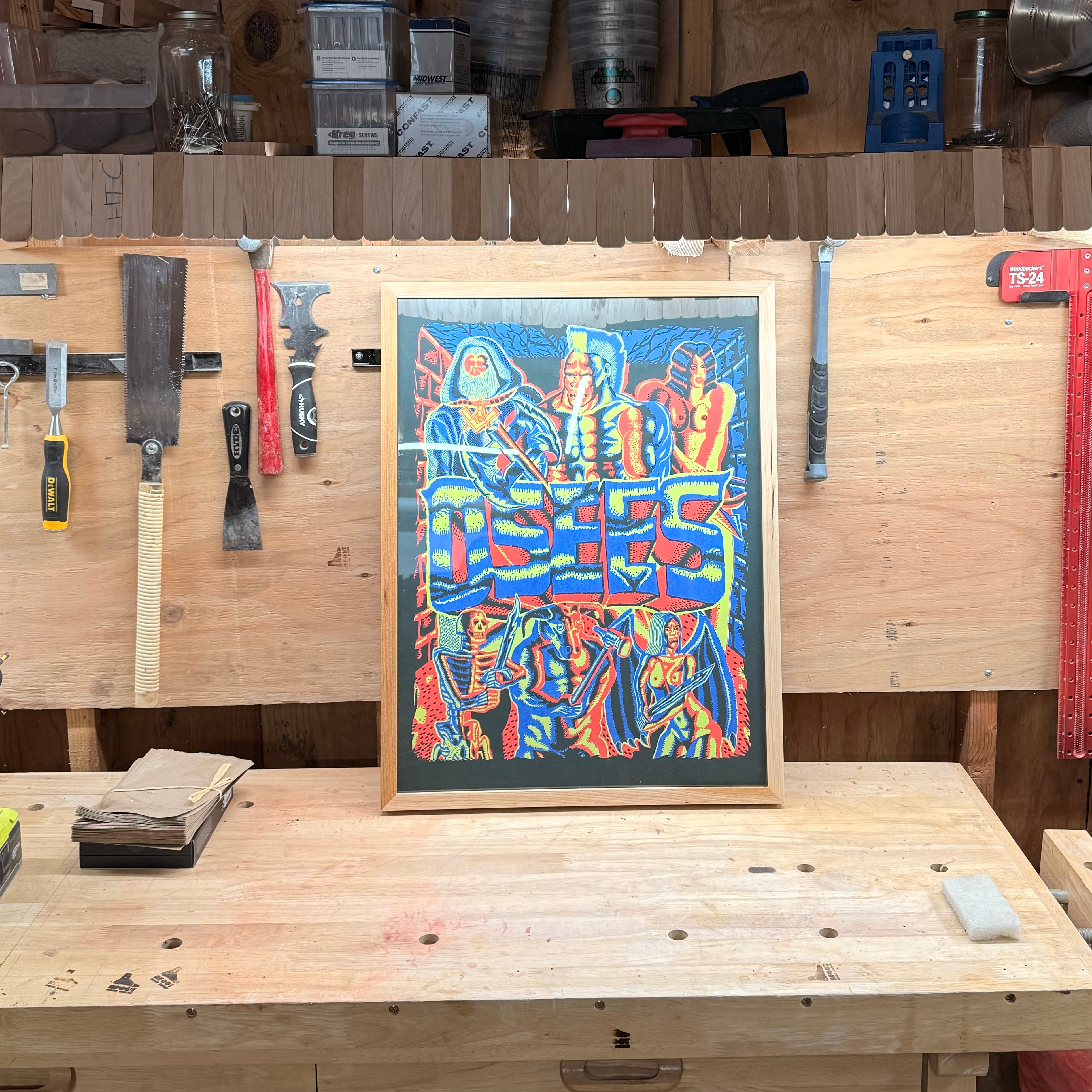 Wood Concert Poster Frame - Solid Hardwood 18x24 - Spline
