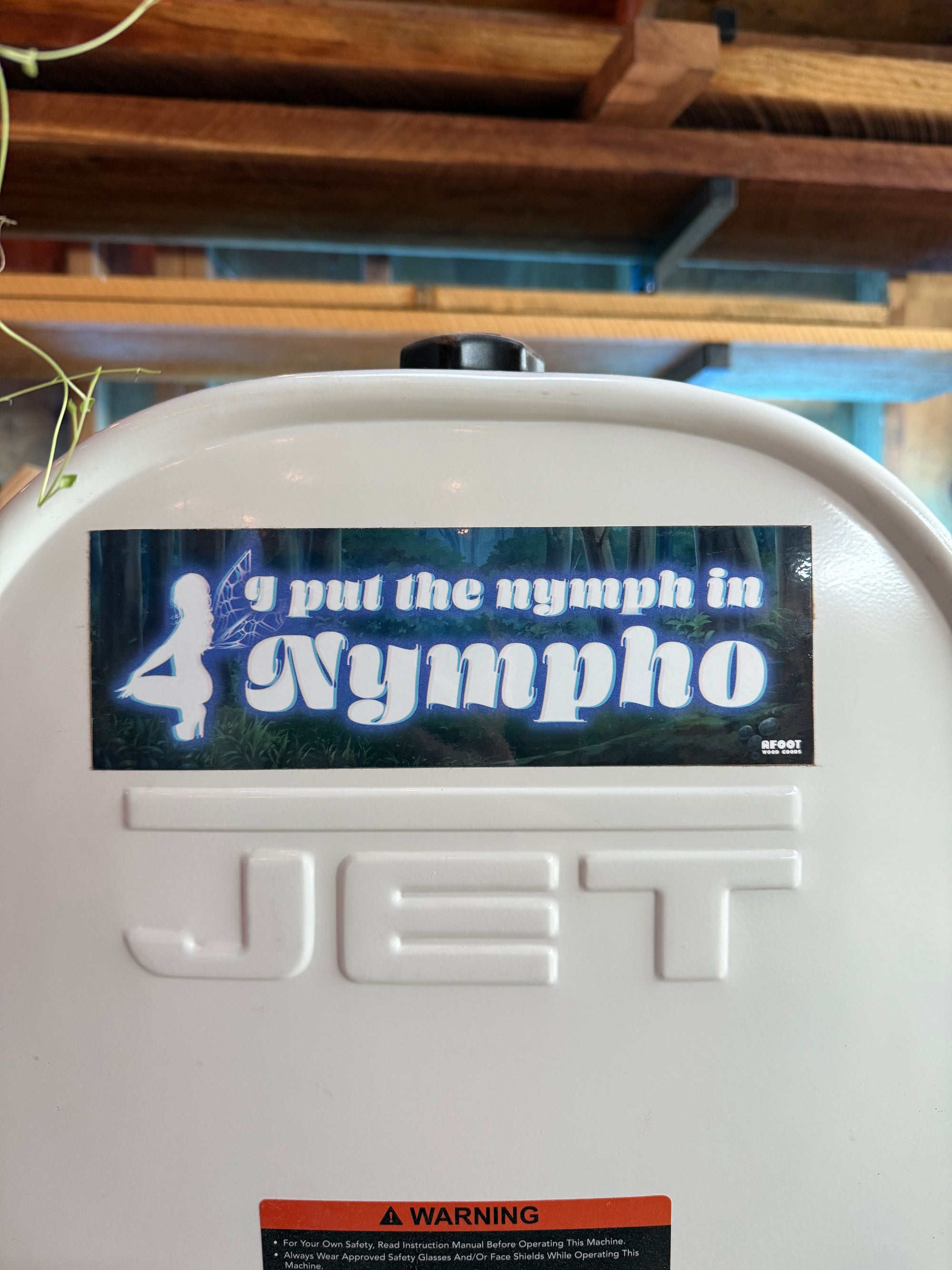 Nymph In Nympho - Bumper Sticker