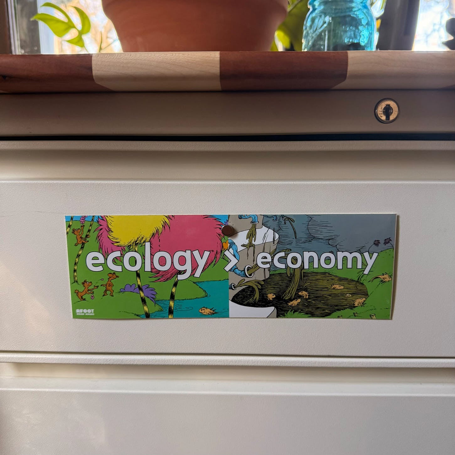 Ecology Over Economy - Bumper Sticker
